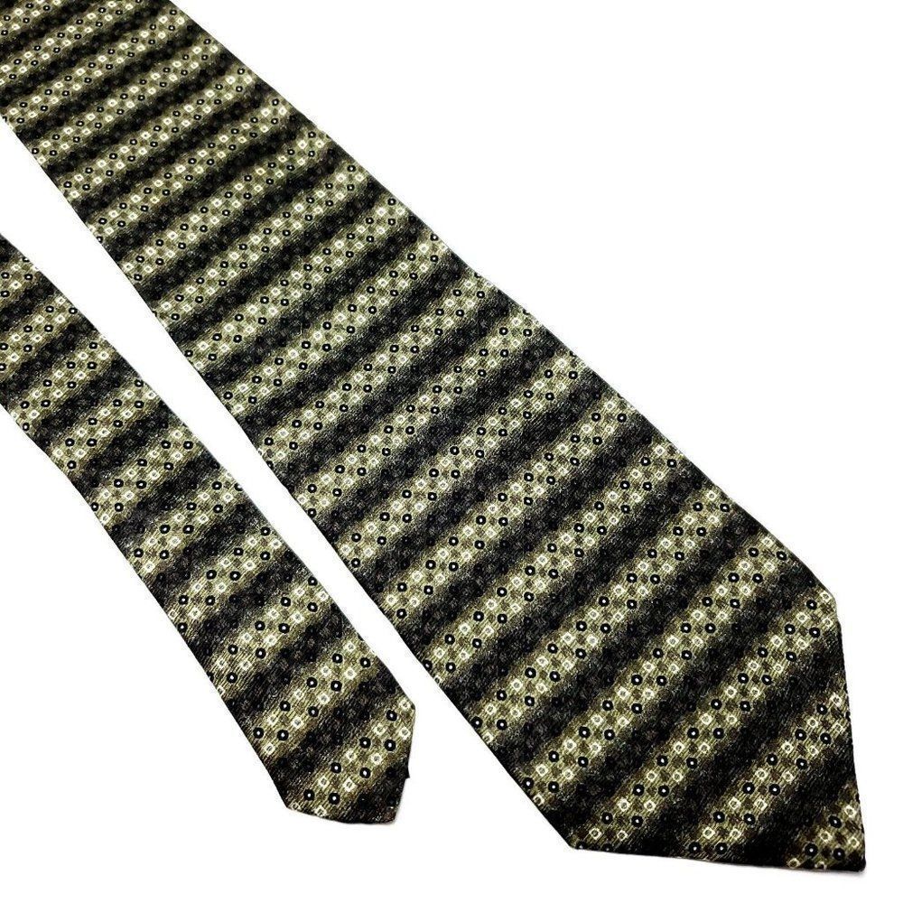 Monterey Bay Silk Tie J Blades & Co Green Woven Wide